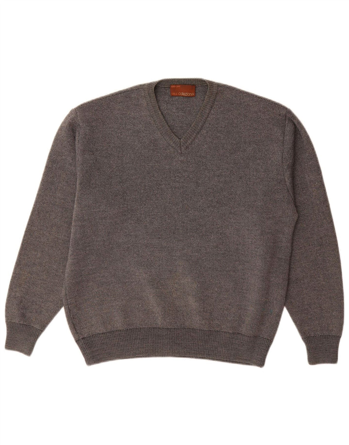 Marks & Spencer Suéter con Cuello en V para Hombre Pequeño Gris