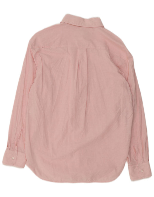 Zara Mujer Camisa Larga UK 44 Algodón A Rayas Rosa Mediano