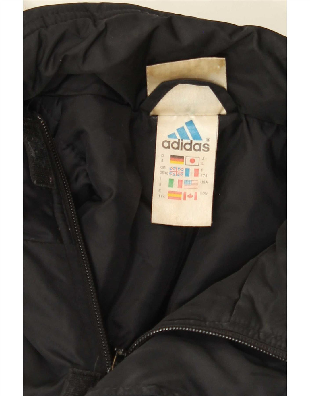 Adidas Chaqueta Acolchada Hombre UK 38/40 Medium Negro Poliamida