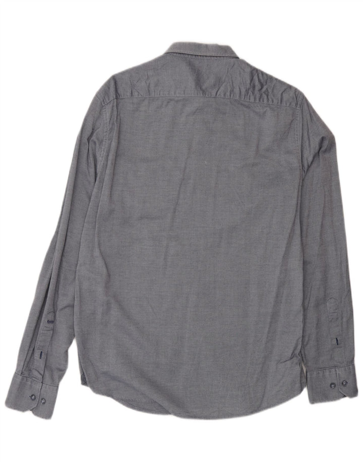 Camisa Gas Hombre Grande Azul Marino