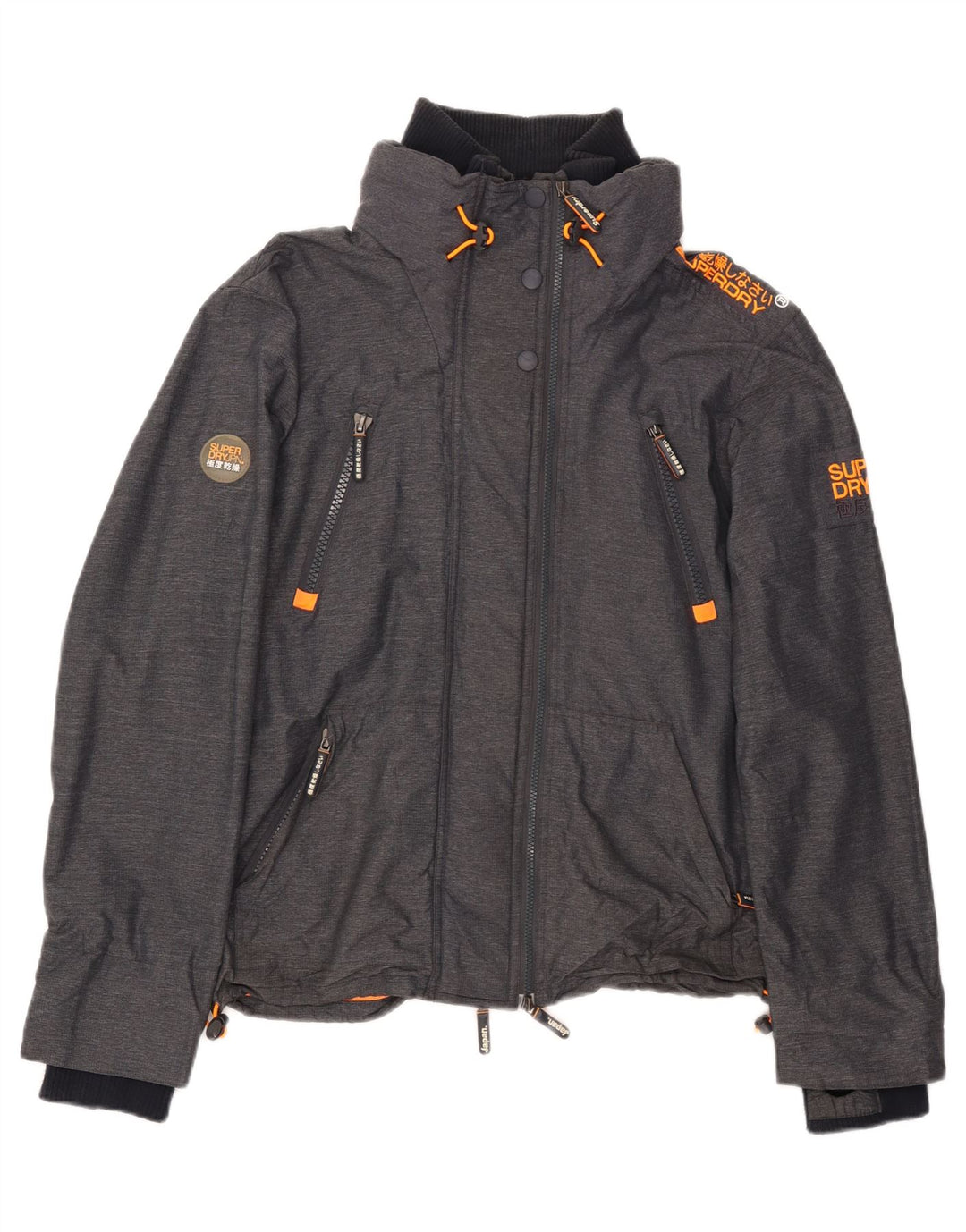 Superdry Chaqueta cortavientos para hombre UK 42 XL Nylon gris