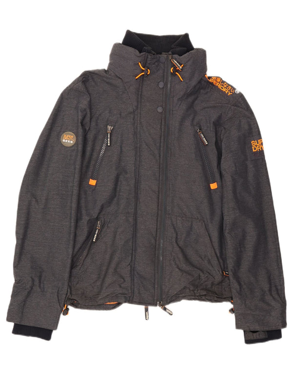 Superdry Chaqueta cortavientos para hombre UK 42 XL Nylon gris