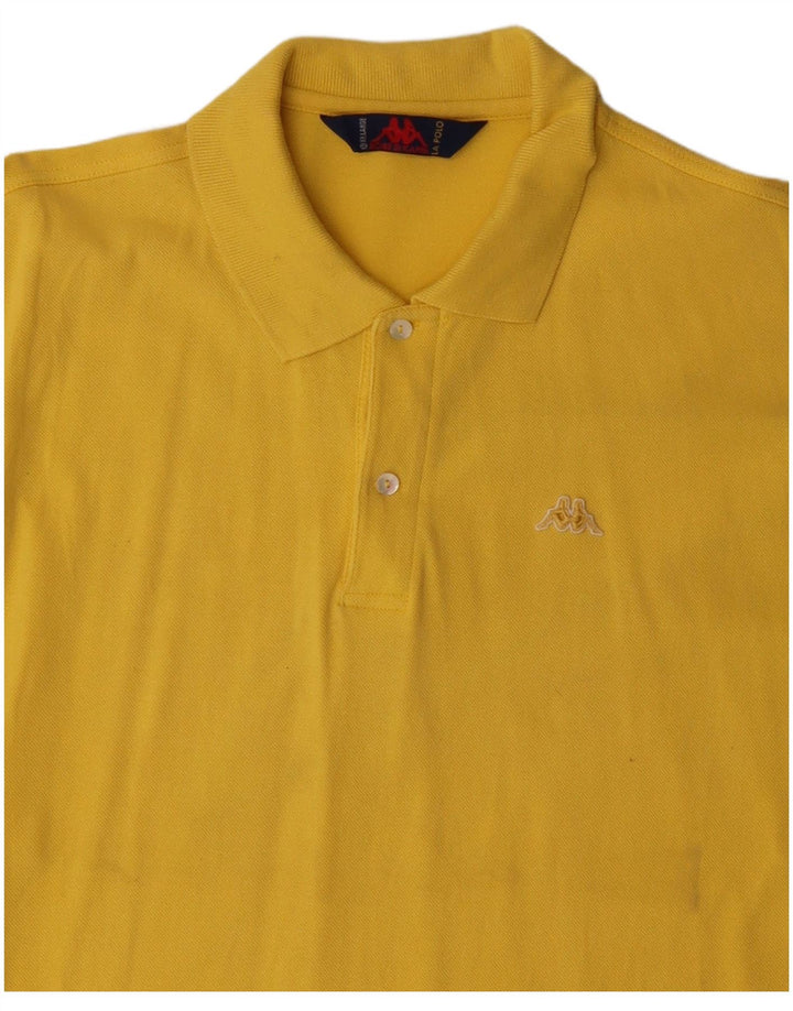 KAPPA Polo Hombre 2XL Algodón Amarillo
