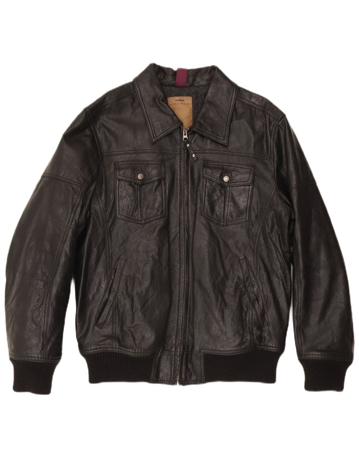 Conbipel Chaqueta de cuero para hombre IT 54 XL Negro