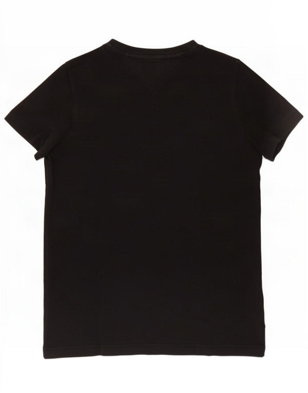Tommy Hilfiger Camiseta para mujer Top UK 10 Small Black Cotton
