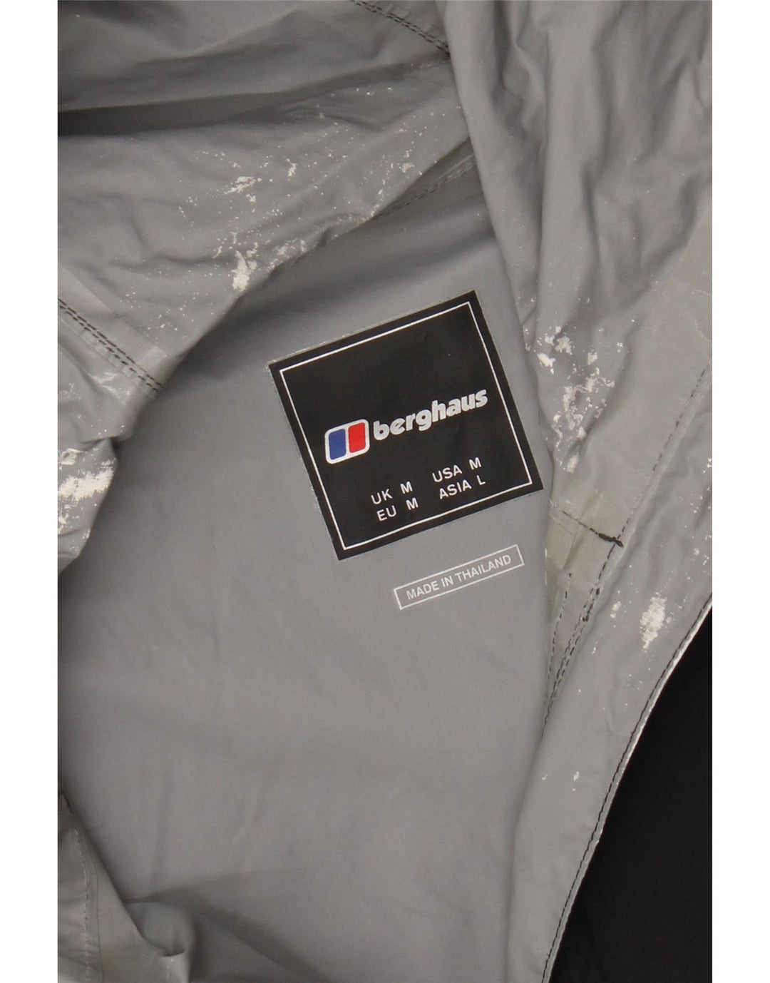 Berghaus Chaqueta cortavientos con capucha para hombre UK 38 Medium Black Polyamide