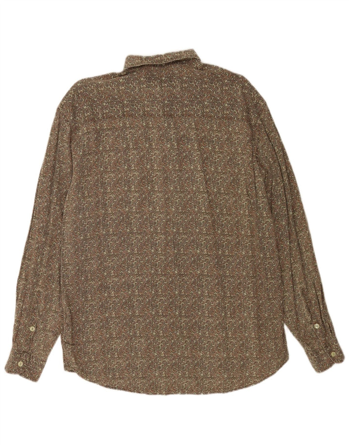 Camisa Wampum para hombre grande caqui Paisley