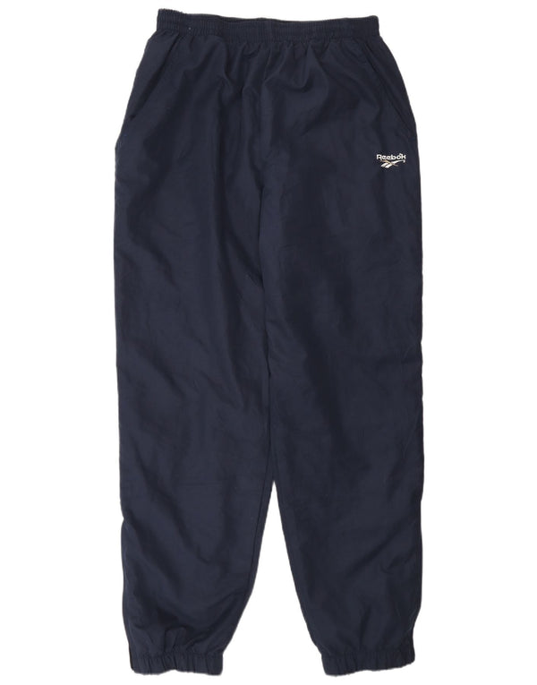 Reebok - Pantalón de chándal para hombre, color azul marino, poliéster