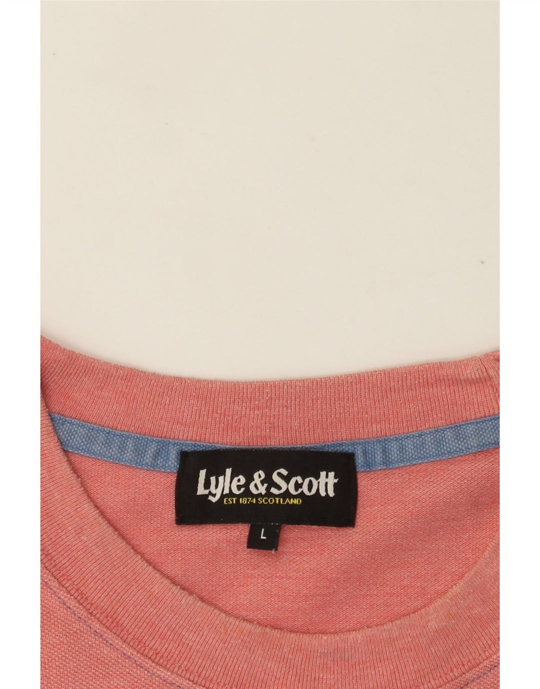 Lyle & Scott - Camiseta para hombre, talla grande, color naranja