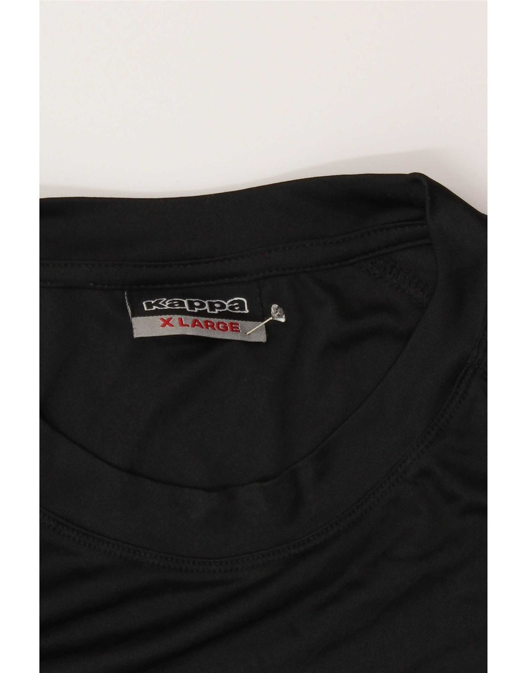 Kappa Hombre Camiseta Gráfica Top XL Negro