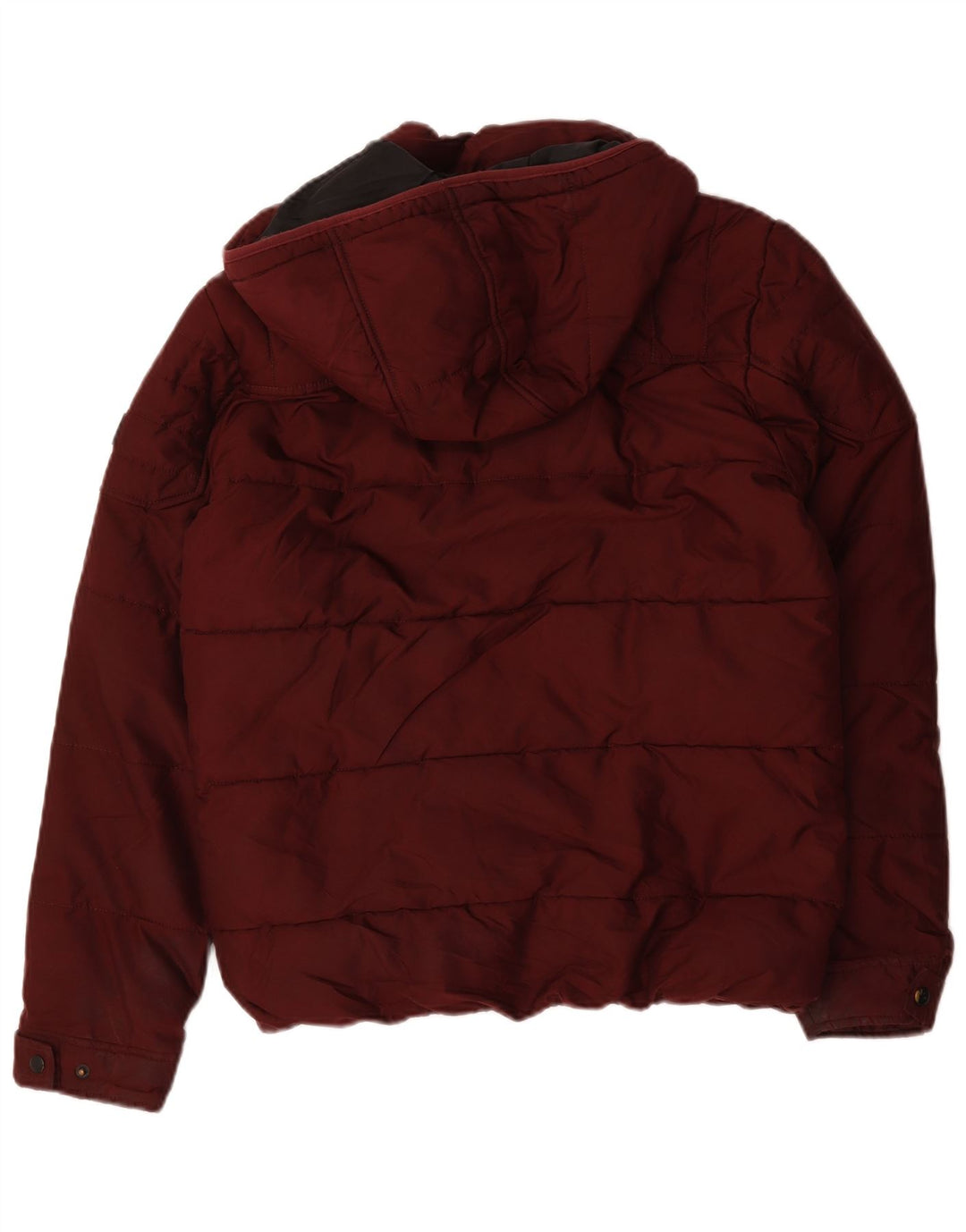 Jack & Jones Chaqueta acolchada con capucha para hombre UK 36 Small Borgoña Poliéster
