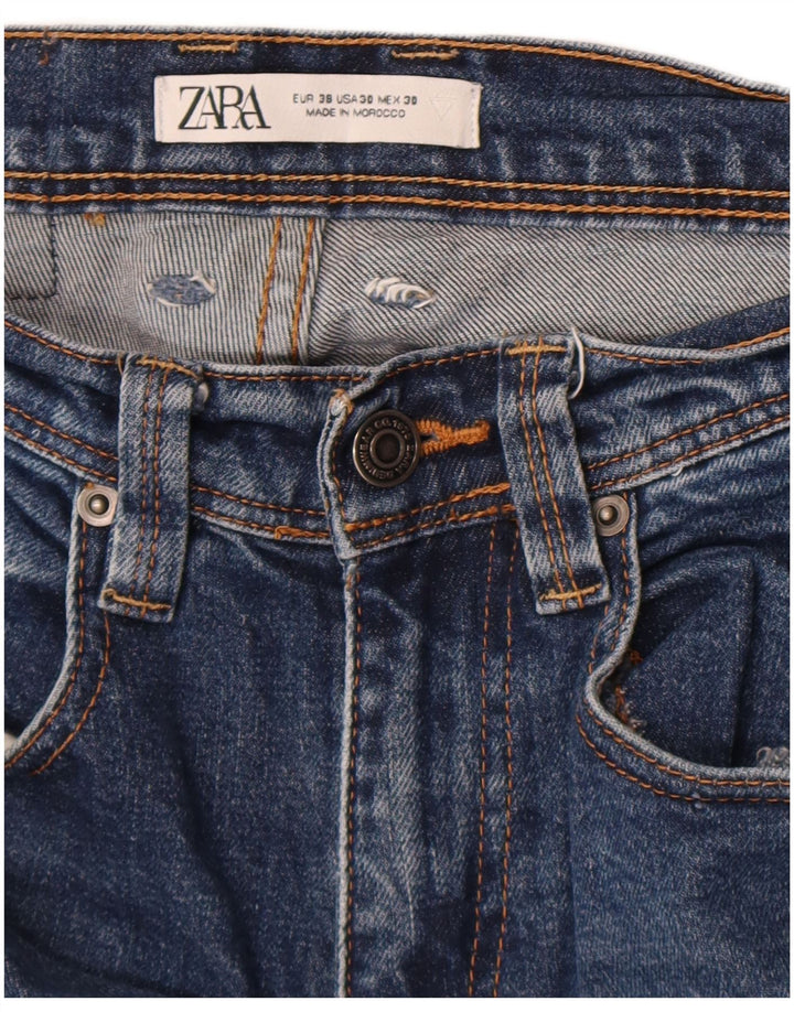 Zara Mens Slim Jeans EU 38 Small W30 L30 Azul