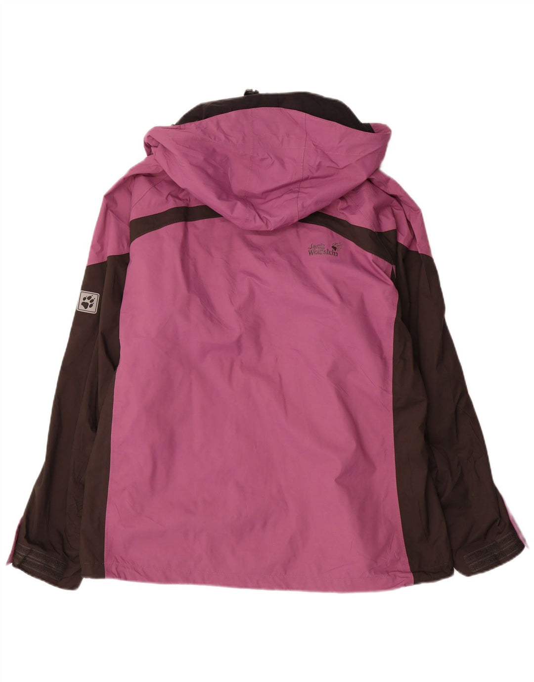 JACK WOLFSKIN Chaqueta impermeable gráfica para mujer ES 22/24 2XL Morado Colorblock
