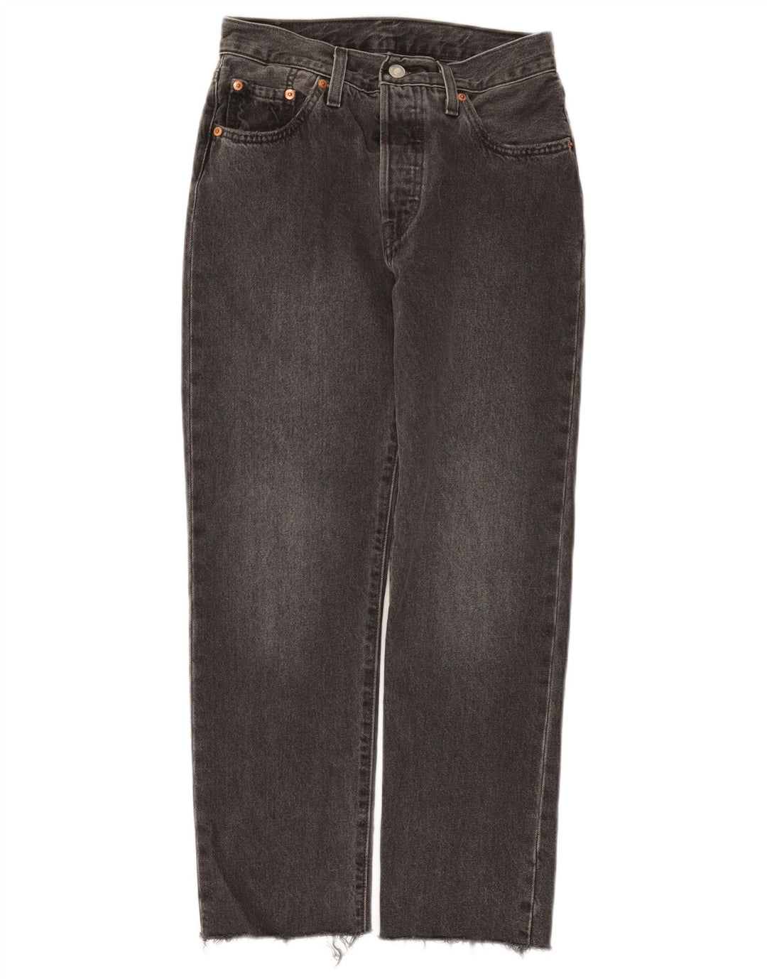 Levi's Vaqueros Rectos 501 Para Mujer W25 L26 Algodón Gris