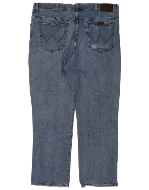 Wrangler Vaqueros rectos de corte regular para hombre W40 L30 Algodón azul