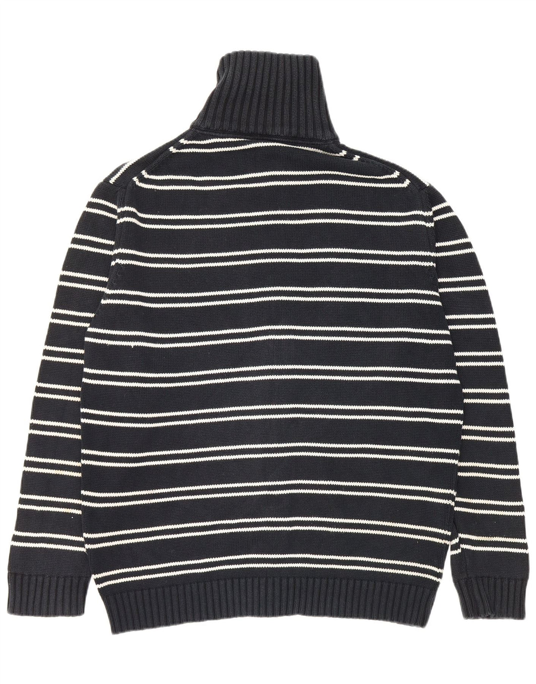 Zara Hombre Jersey Cárdigan XL Azul Marino Rayas