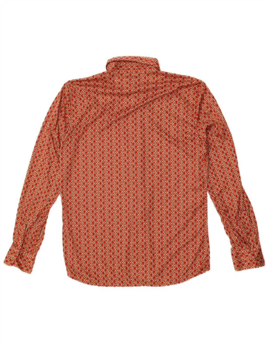 Hacienda Pvblica Camisa Hombre Poliéster Geométrico Rojo Medio