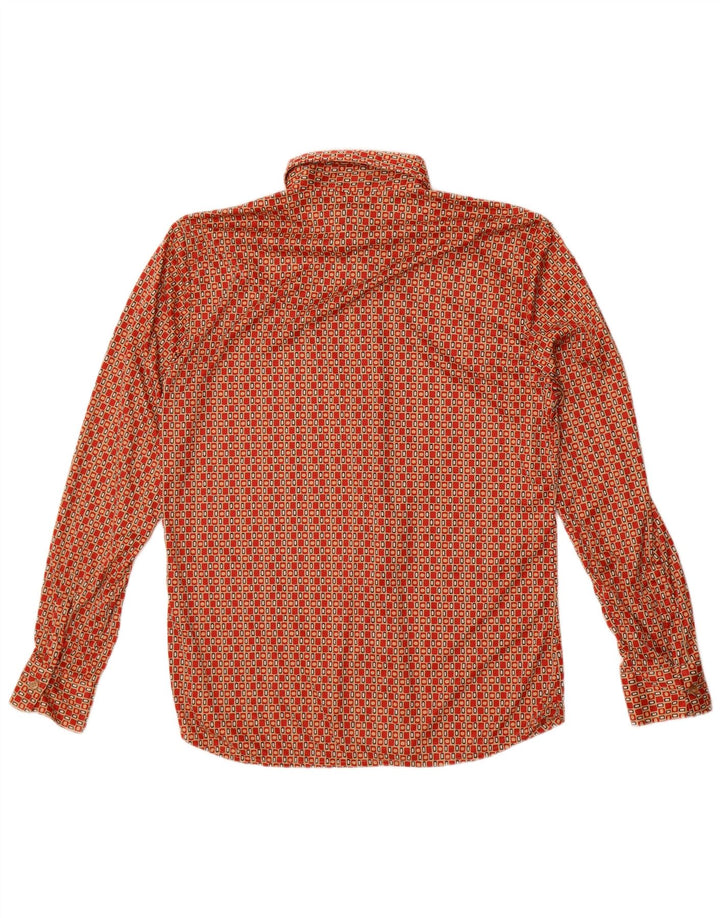 Hacienda Pvblica Camisa Hombre Poliéster Geométrico Rojo Medio