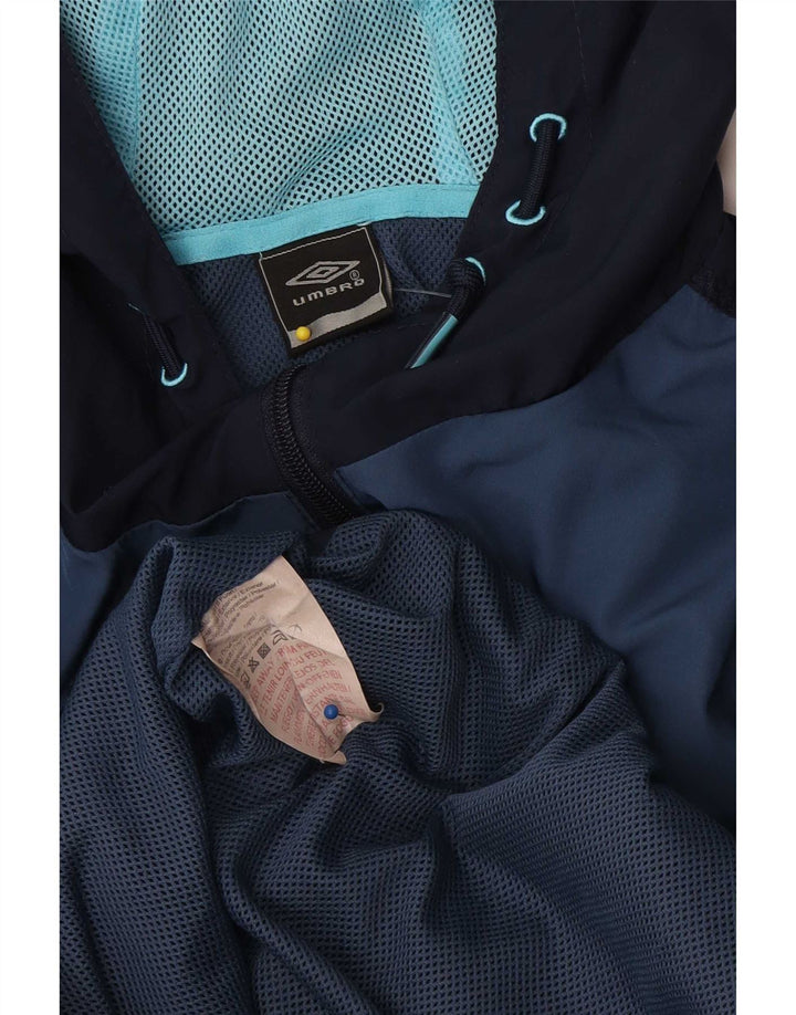 Chaqueta impermeable con capucha para hombre Umbro UK 42 XL Poliéster color azul marino