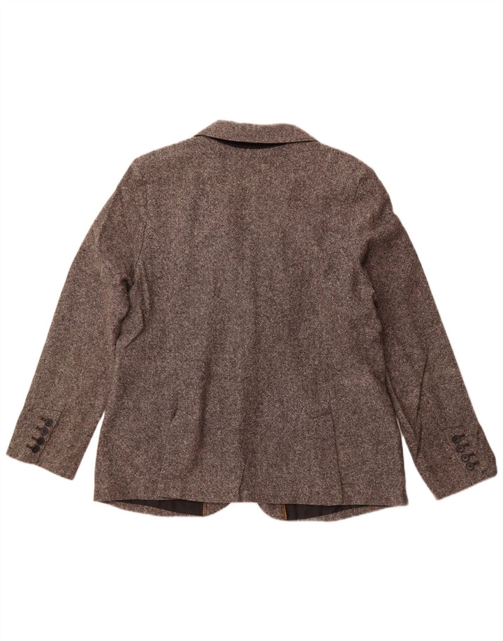 EDDIE BAUER Chaqueta Blazer de 2 Botones para Mujer US 18 2XL Lana Gris