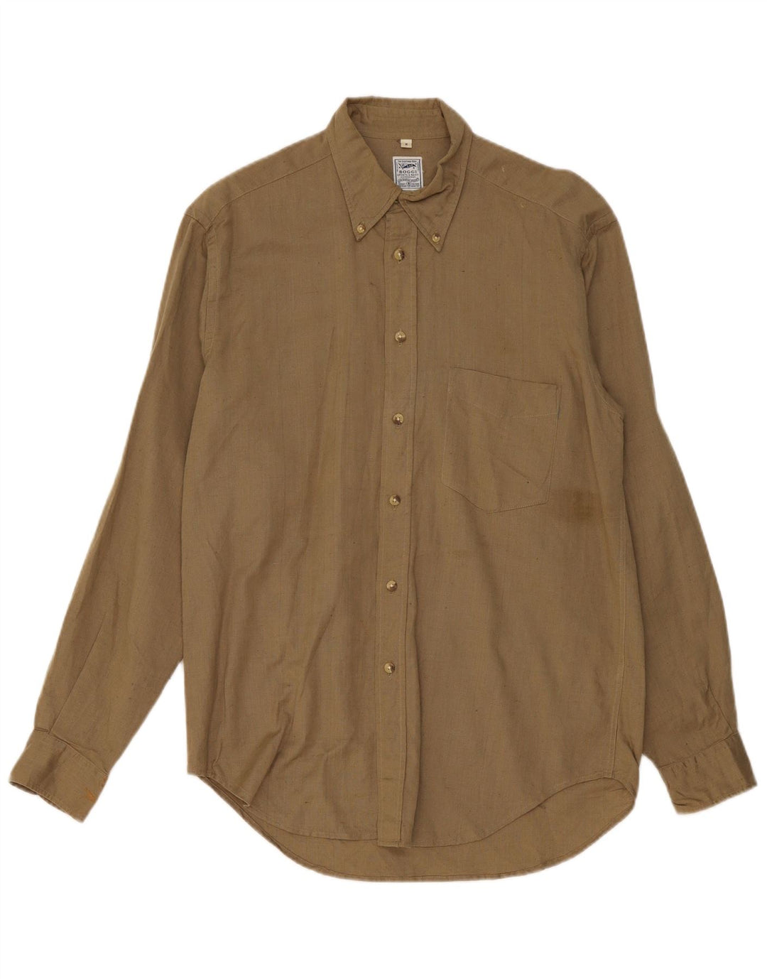 Camisa Boggi Hombre Medium Caqui Algodón