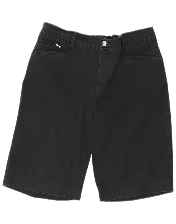 Ralph Lauren Bermudas para mujer US 8 mediano W30 algodón negro