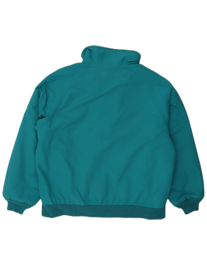 Lands End Chaqueta bomber acolchada para hombre Reino Unido 42/44 Poliéster azul grande