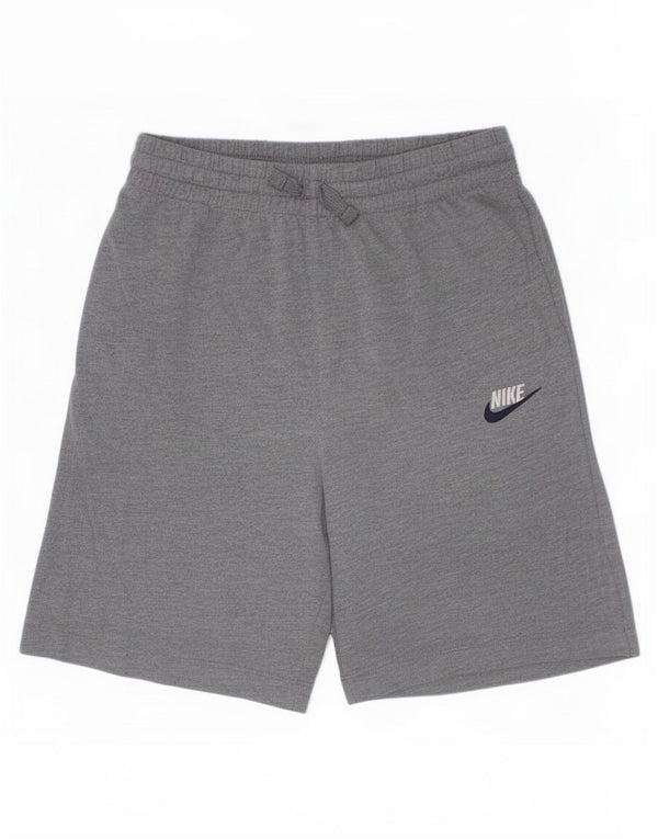 Nike Pantalones cortos deportivos de ajuste estándar para niños 13-14 años XL Gris Algodón