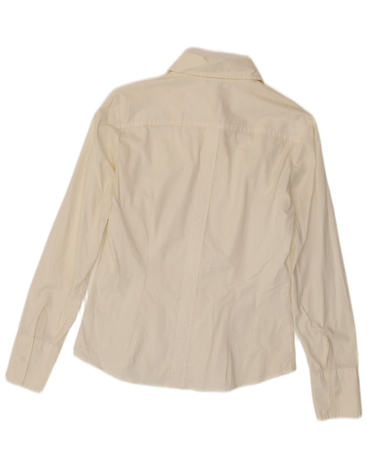 Camisa Benetton Mujer ES 42 Mediano Blanco