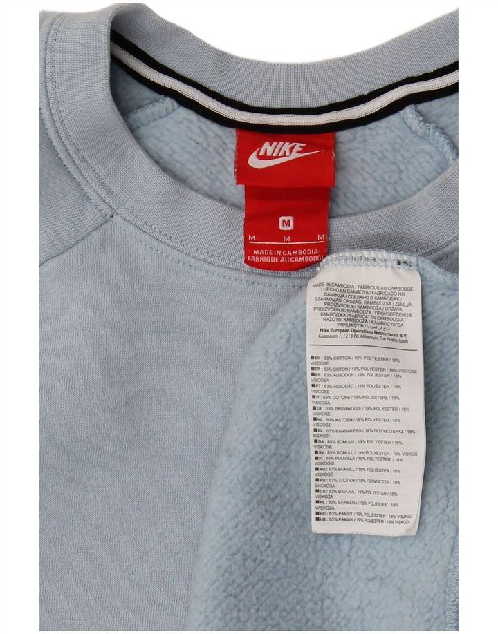 NIKE - Sudadera holgada para mujer, talla 40, algodón, color azul medio