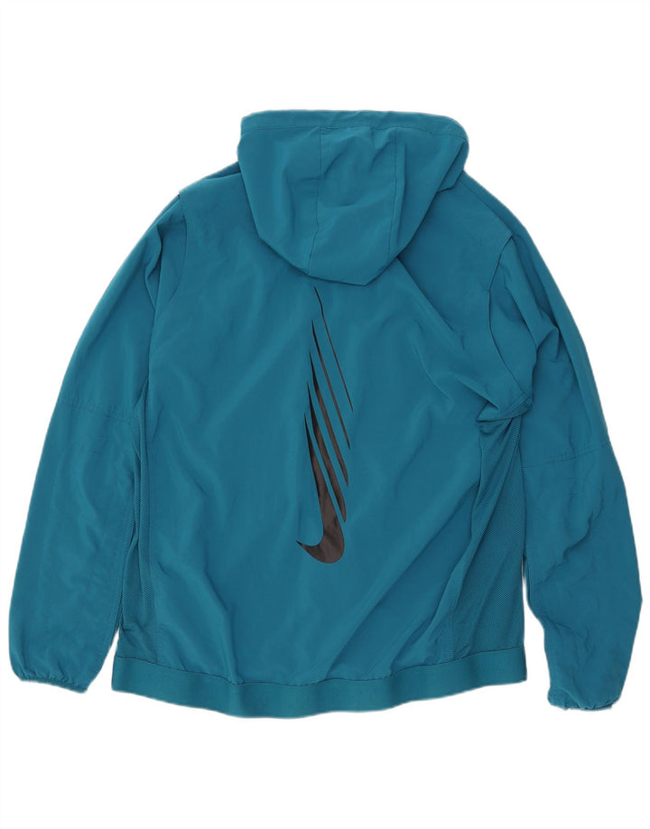 NIKE Hombre Dri Fit Graphic Standard Fit Chándal Top Chaqueta Azul Medio