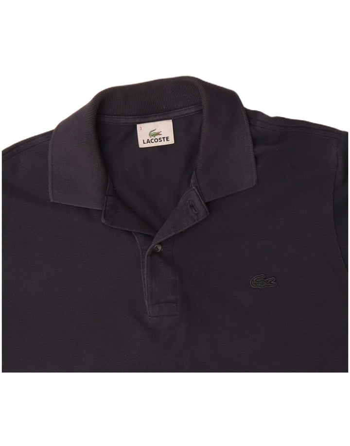 LACOSTE Polo para hombre talla 3 pequeño algodón gris