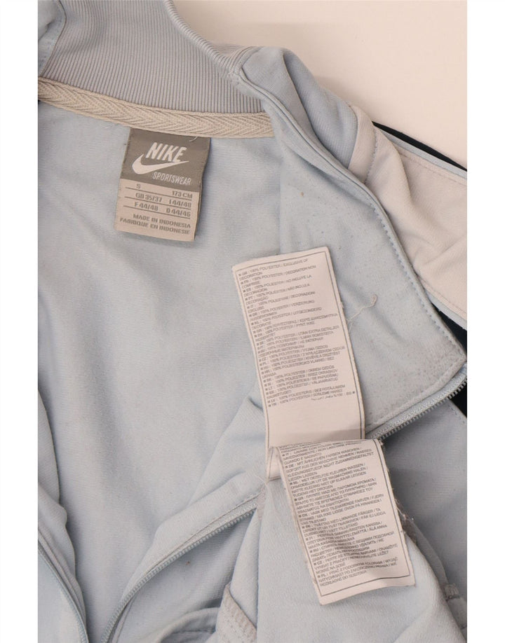 Nike Chaqueta de chándal para hombre UK 35/37 Small Azul Colorblock Poliéster