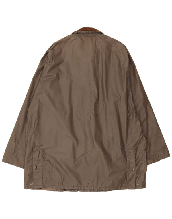 Wilkes&Akerman Chaqueta de algodón encerado para hombre UK 44 2XL Caqui Poliéster