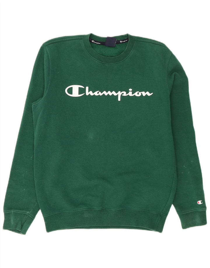 Champion Sudadera Gráfica Jumper De Algodón Verde Medio |