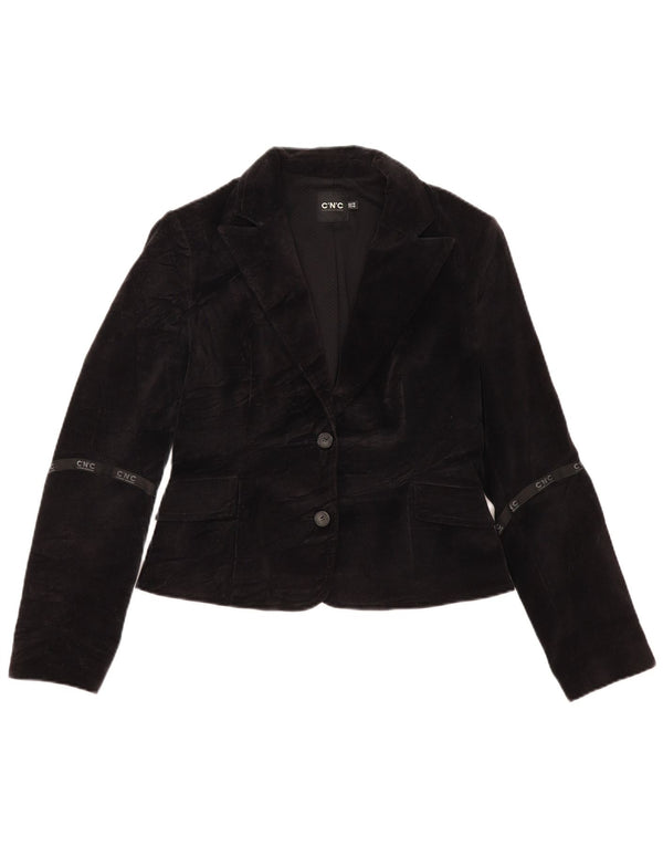 CNC Costume National - Chaqueta tipo blazer para mujer, 2 botones, IT 44, talla mediana, color negro