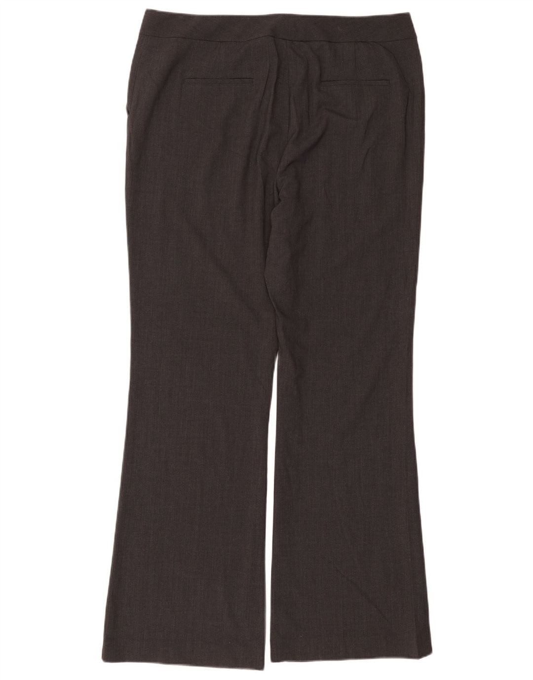 Calvin Klein Pantalones de traje con corte de bota para mujer US 16 XL W38 L32 Poliéster gris