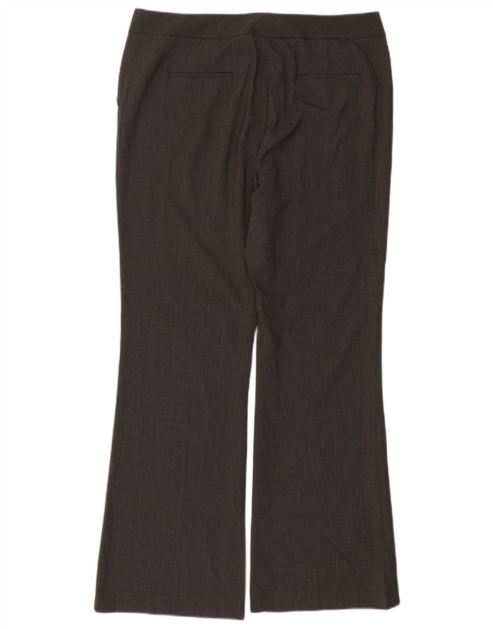 Calvin Klein Pantalones de traje con corte de bota para mujer US 16 XL W38 L32 Poliéster gris