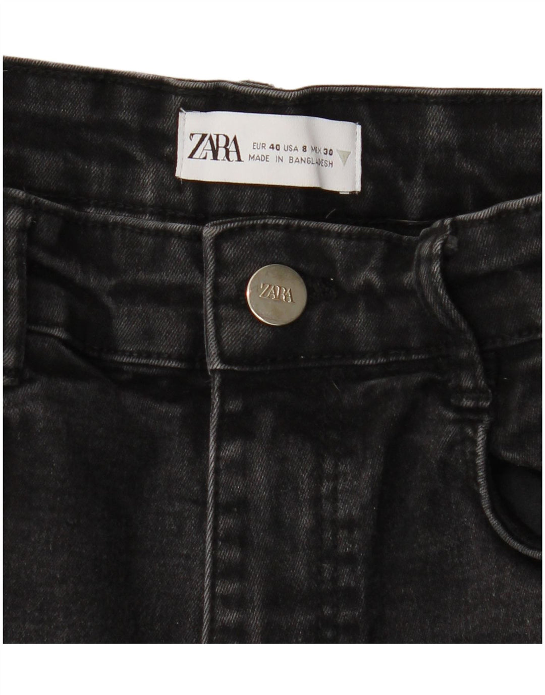 Zara Vaqueros Pitillo Mujer EU 40 Mediano W30 L27 Gris