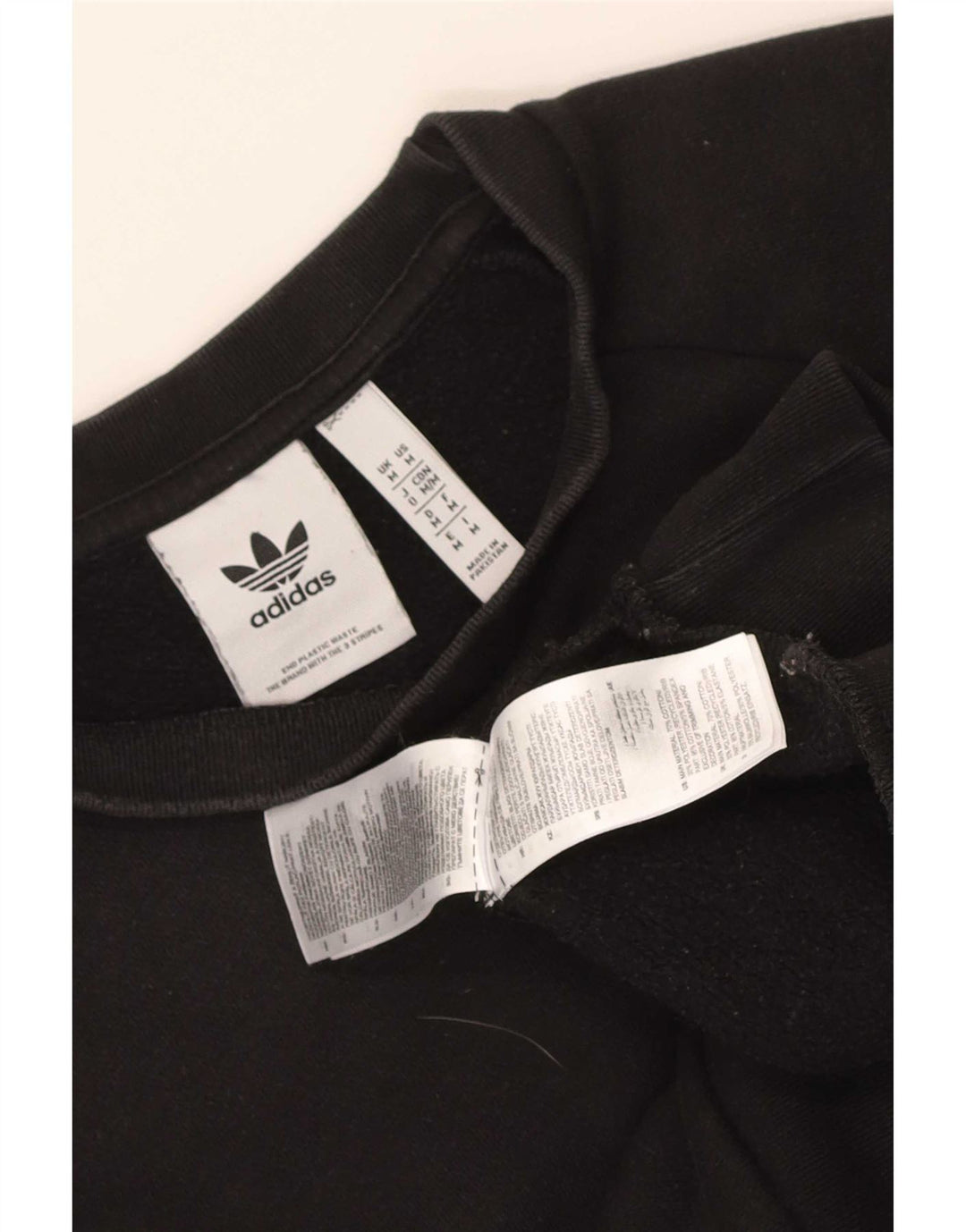 Adidas Hombre Sudadera Jumper Medium Negro Algodón