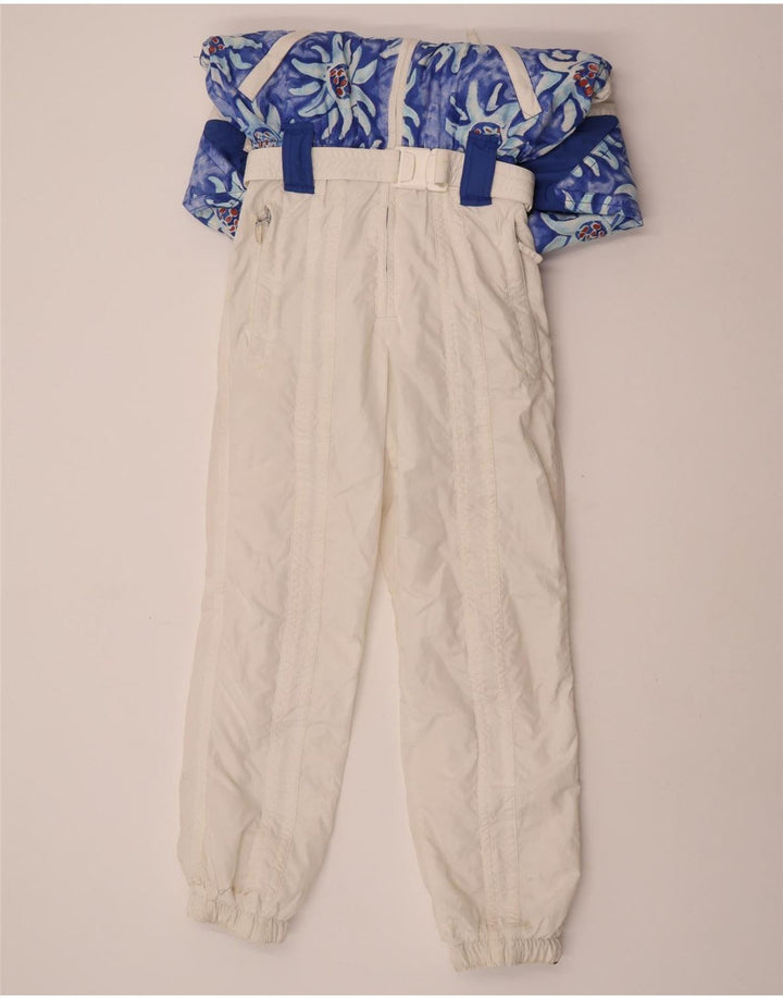 Mono de esquí extragrande con capucha para mujer Ellesse IT 40 Small White Floral
