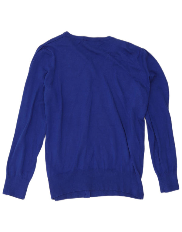 Marks & Spencer Suéter Cárdigan para Mujer UK 22 3XL Viscosa Azul