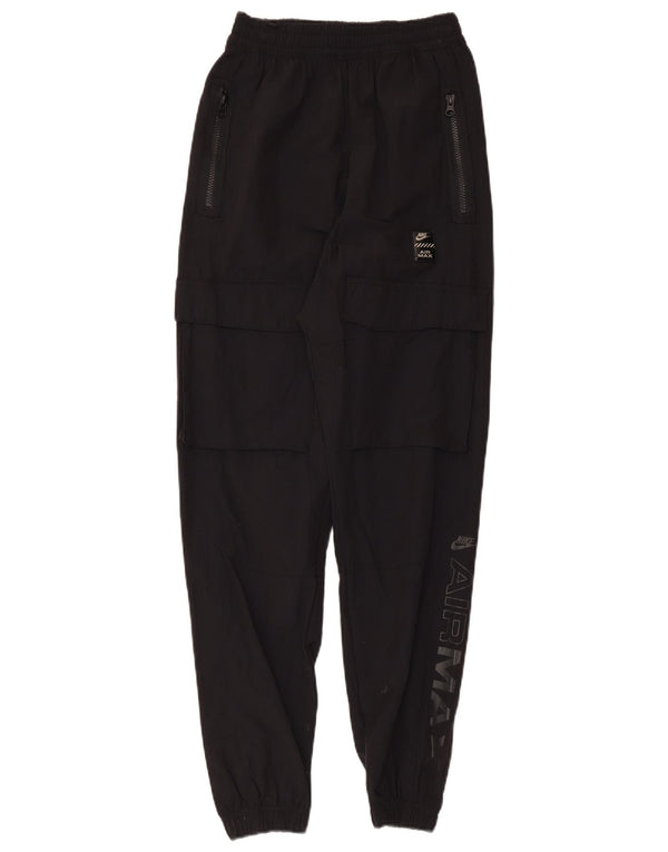 Nike Mujer Graphic Cargo Chándal Pantalones Joggers UK 4 XS Negro Nylon