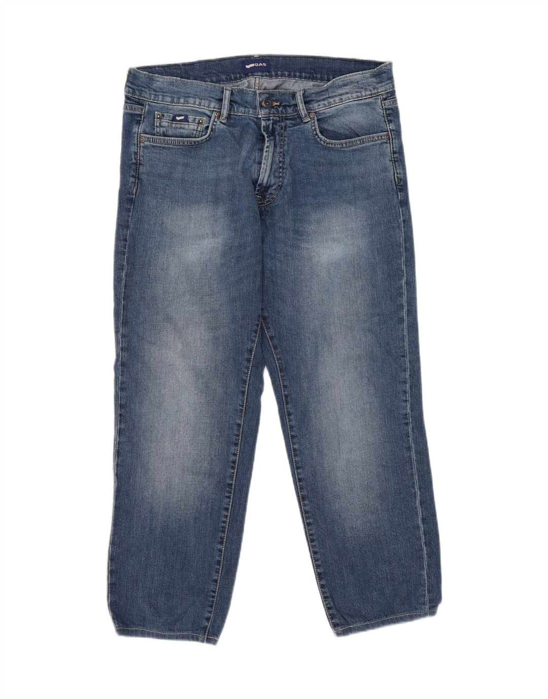 Jeans recortados para hombre Gas W33 L26 Algodón azul