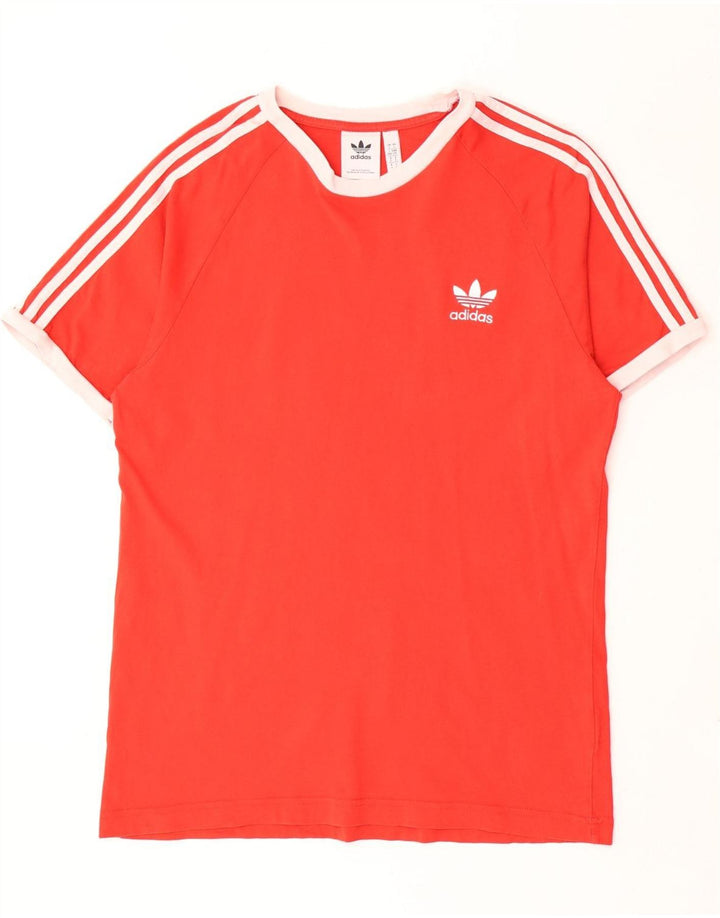 Adidas - Camiseta para hombre, talla grande, color rojo, algodón
