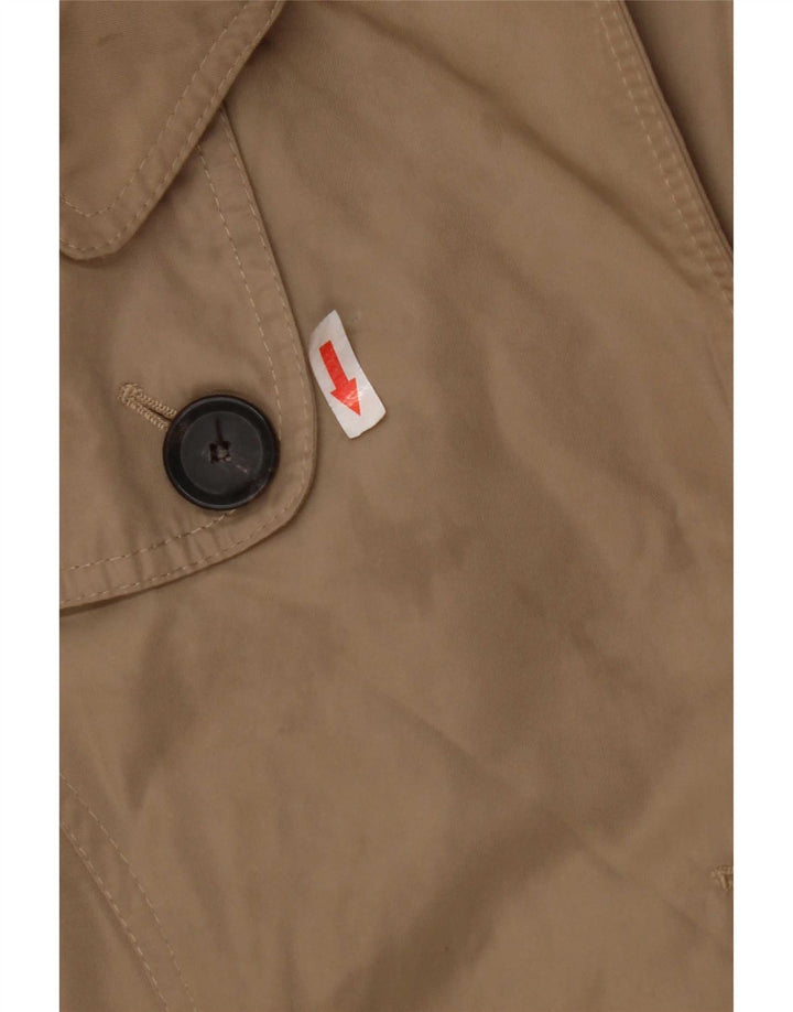 Zara Mujer Gabardina UK 44 Poliéster Beige Medio