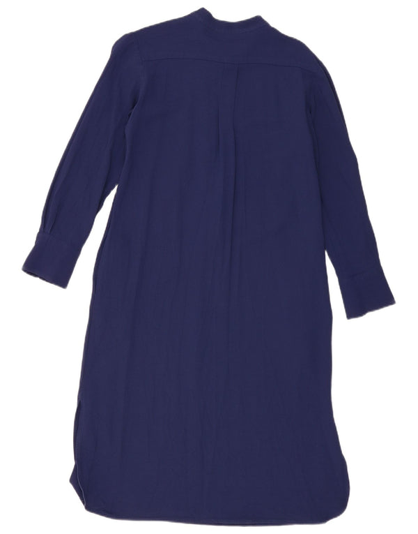 Max Mara Vestido largo de manga larga para mujer Weekend UK 44 Azul marino mediano