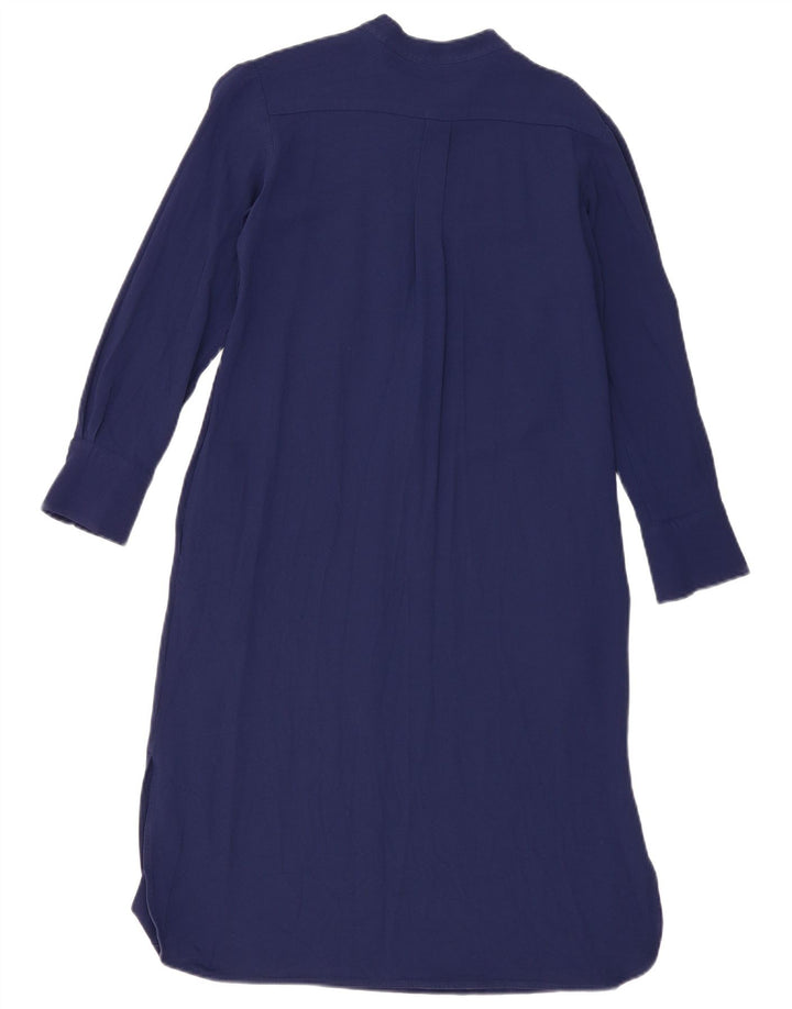 Max Mara Vestido largo de manga larga para mujer Weekend UK 44 Azul marino mediano