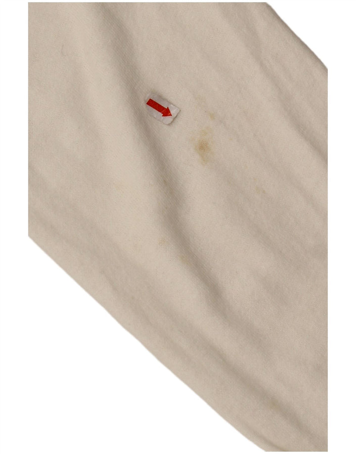 ASSN DE POLO DE EE. UU. Suéter tipo cárdigan con gráfico de EE. UU. para hombre 2XL Algodón blanco