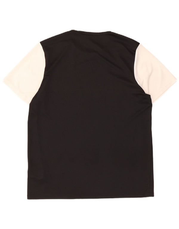 Adidas - Camiseta de manga corta para hombre, talla grande, color negro, poliéster